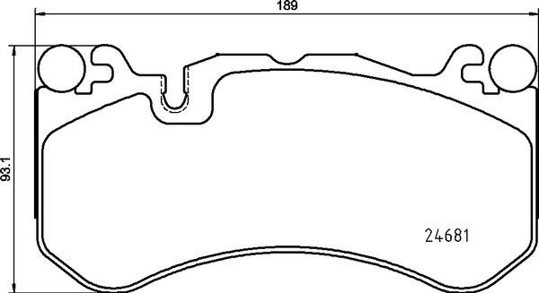Brake pad set Brembo P 50 142