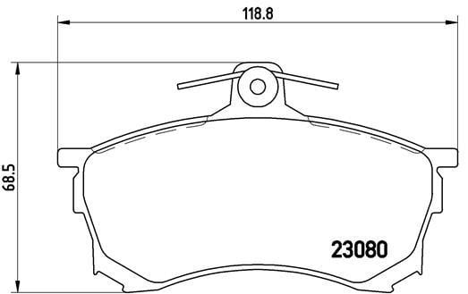 Brake pad set Brembo P 54 021