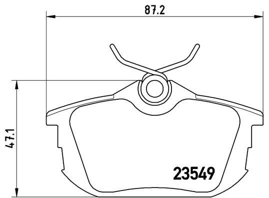 Brake pad set Brembo P 54 023