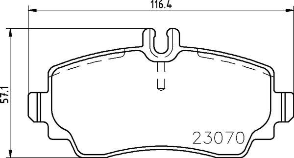 Brake Pad Set, disc brake Brembo P 50 047