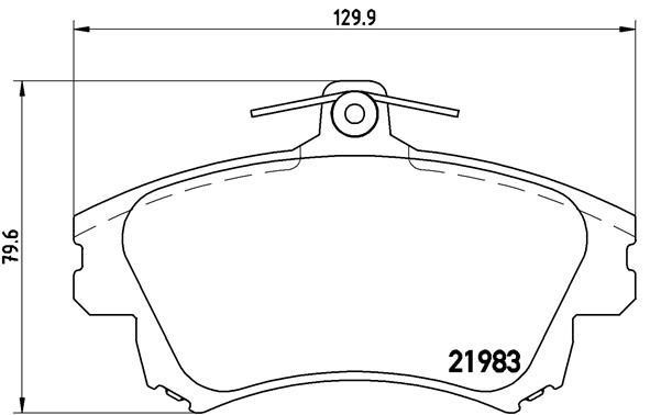 Brake pad set Brembo P 54 036