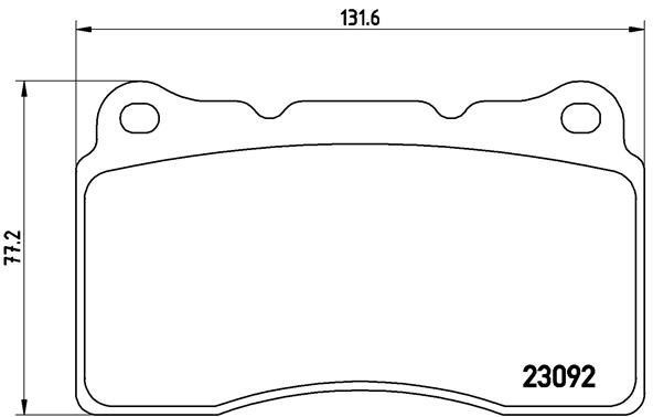 Brake pad set Brembo P 54 040