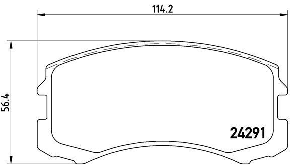 Brake pad set Brembo P 54 041