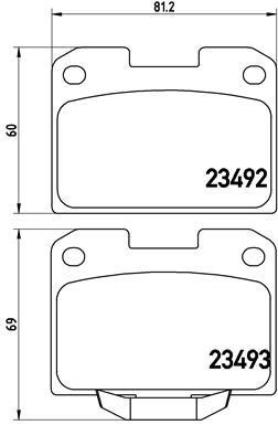 Brake Pad Set, disc brake Brembo P 54 048