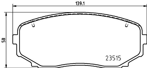 Brake pad set Brembo P 54 060