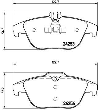 BREMBO XTRA disc brake pads, set Brembo P 50 068X