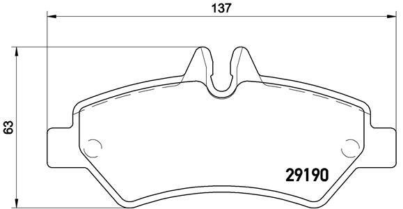 Brake pad set Brembo P 50 084