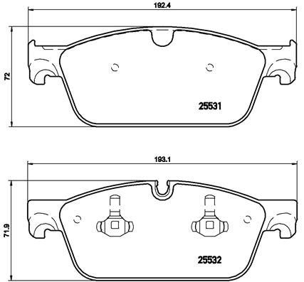 BREMBO XTRA disc brake pads, set Brembo P 50 102X