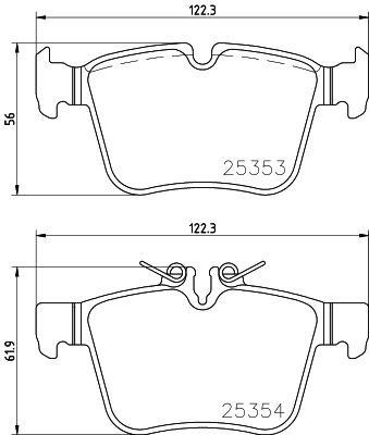 Brake pad set Brembo P 50 122