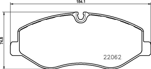 Brake Pad Set, disc brake Brembo P 50 129