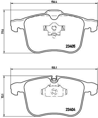 Brake pad set Brembo P 59 046