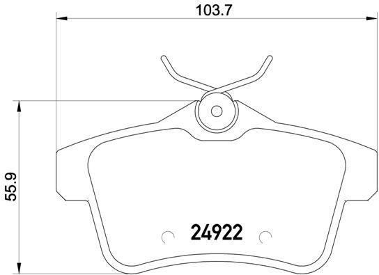 Brake pad set Brembo P 61 114
