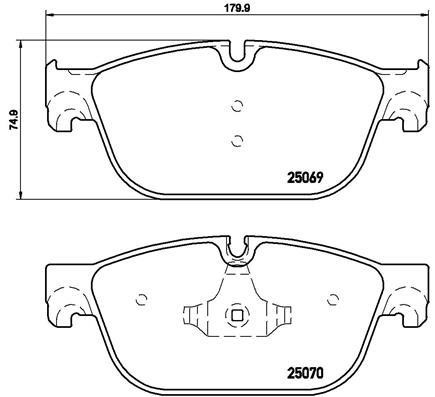 Brake pad set Brembo P 61 115