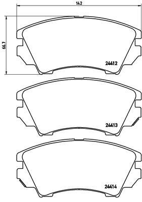 BREMBO XTRA disc brake pads, set Brembo P 59 055X