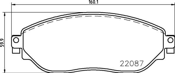 Brake pad set Brembo P 59 082