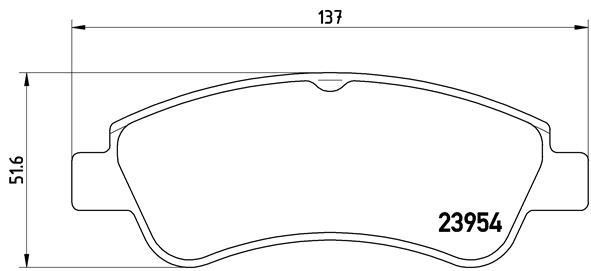 BREMBO XTRA disc brake pads, set Brembo P 61 066X