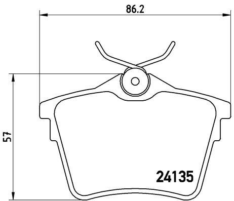 Brake pad set Brembo P 61 079