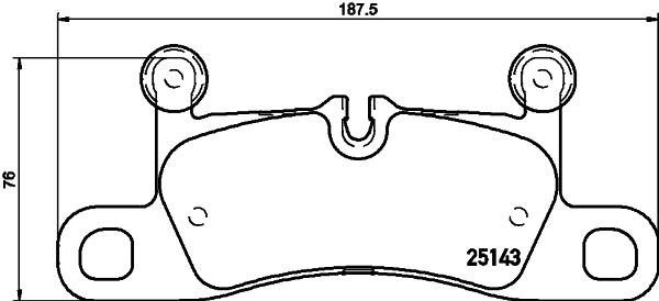 Brake pad set Brembo P 65 042