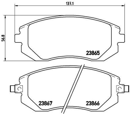 BREMBO XTRA disc brake pads, set Brembo P 78 013X