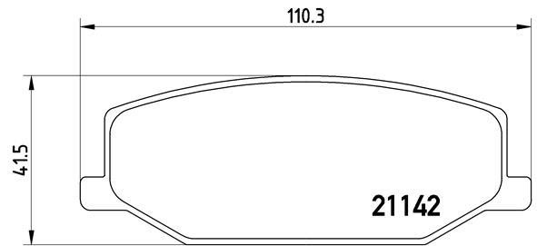 Brake pad set Brembo P 79 001