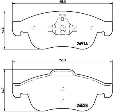 Brembo Brake pad set – price [object Object] PLN