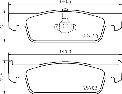 Brake pad set Brembo P 68 069