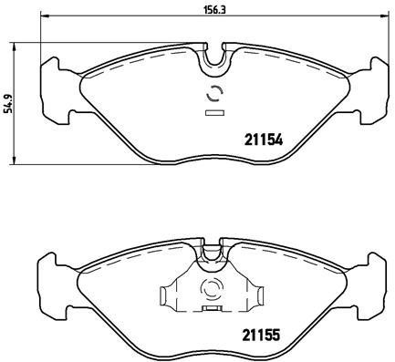 Brake pad set Brembo P 71 005