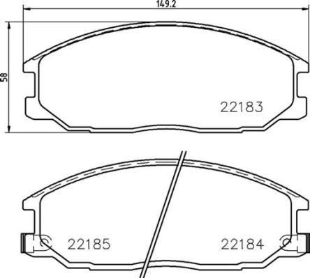 Brake Pad Set, disc brake Brembo P 77 002