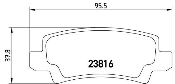 Brake pad set Brembo P 83 065