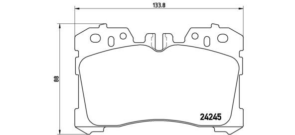 Brembo P 83 077 Brake Pad Set, disc brake P83077