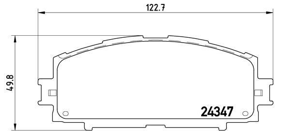 Brake pad set Brembo P 83 086
