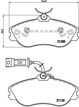 Brake pad set Brembo P 85 018