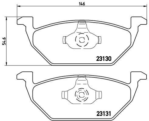 BREMBO XTRA disc brake pads, set Brembo P 85 041X