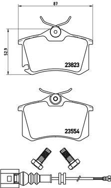 Brake pad set Brembo P 85 066
