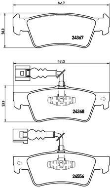 Brake pad set Brembo P 85 068