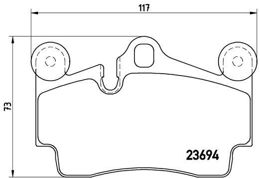Brake pad set Brembo P 85 070