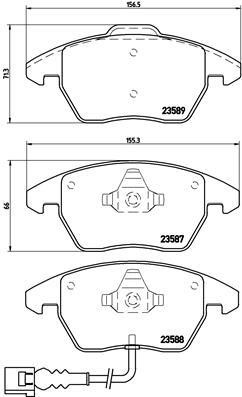 BREMBO XTRA disc brake pads, set Brembo P 85 075X