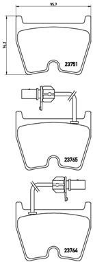 Brake pad set Brembo P 85 078