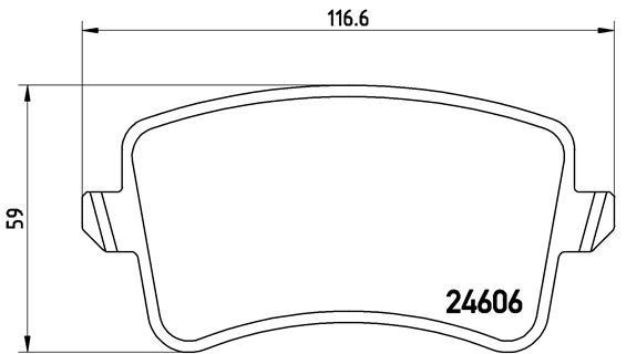 BREMBO XTRA disc brake pads, set Brembo P 85 100X