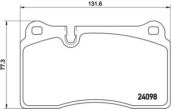 Brake pad set Brembo P 85 116