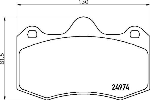 Brake pad set Brembo P 85 134