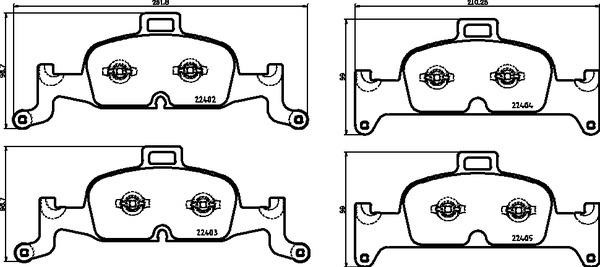 BREMBO XTRA disc brake pads, set Brembo P 85 164X