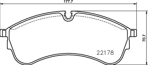 Brake pad set Brembo P 85 168