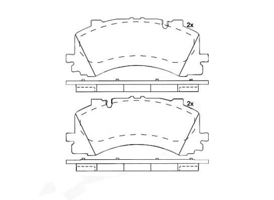 Brake pad set Brembo P 85 170