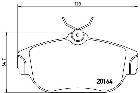 Brake pad set Brembo P 86 007