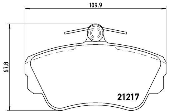 Brake pad set Brembo P 86 010