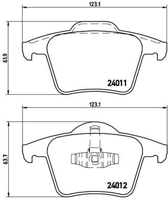 Brembo Brake pad set – price [object Object] PLN