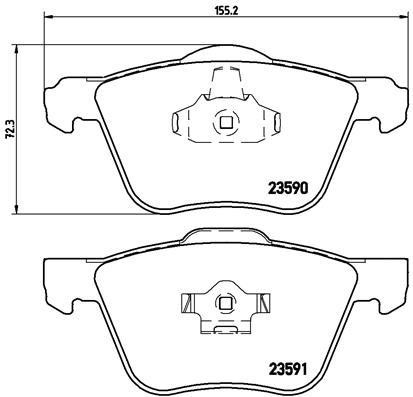 Brake pad set Brembo P 86 022