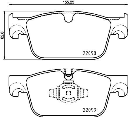 Brake pad set Brembo P 86 028