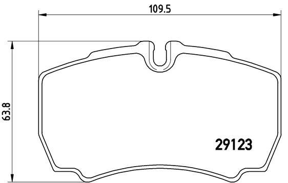 Brake pad set Brembo P A6 023